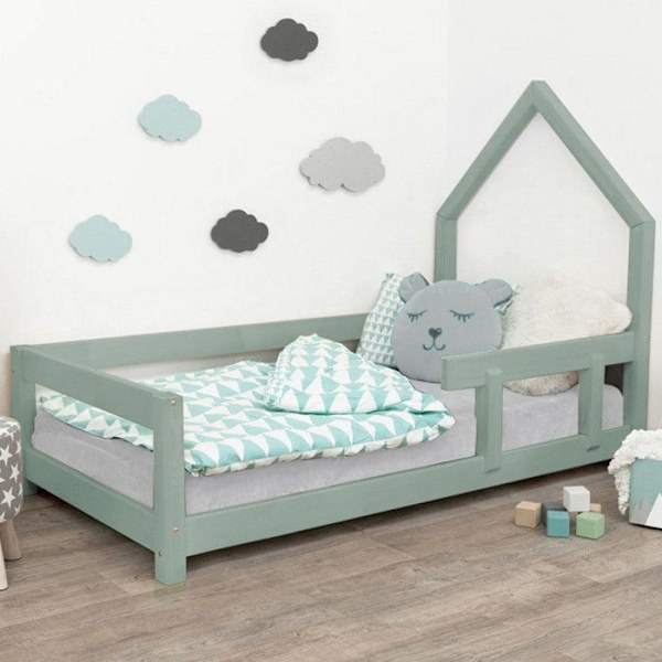 Lys cabane barn POPPI 90 x 180 grøn salvie 1 Grön