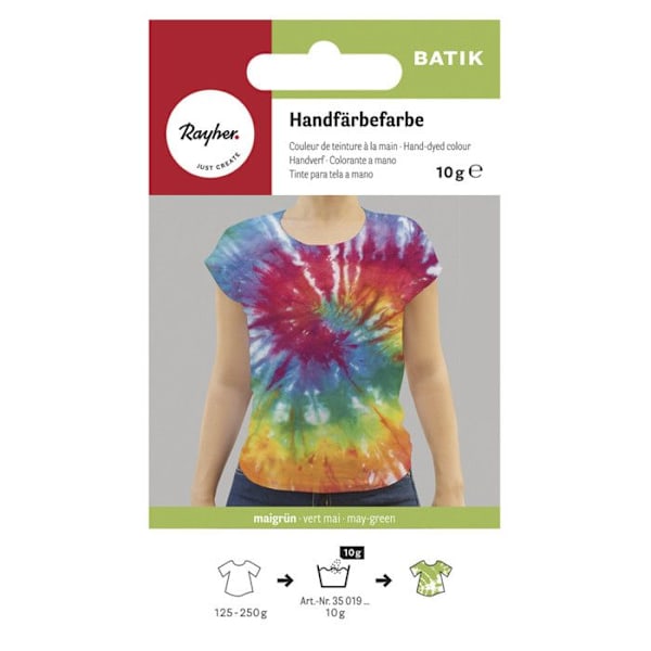 Batik - farve til håndfarvning, majgrøn, 10g