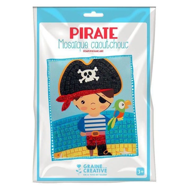 Mjuk gummimosaiklåda - Pirat