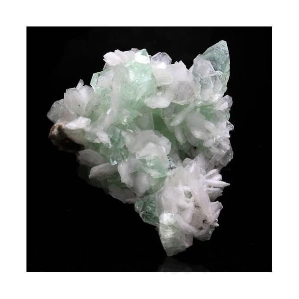 Stenar och mineraler. Apofyllit + Stilbit. 352,5 cent. Wagholi, Pune, Maharashtra, Indien.