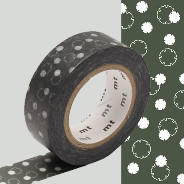 Bomuldsblomst malertape - Taupe - 1,5 cm x 7 m kastanj