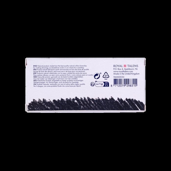 Fusains - Tykkelse - Diameter 7/12mm - 20 stykker - Skitser - Tegning - Kunstnerisk skabelse