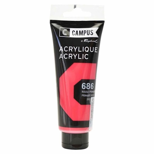 Akrylmaling - Campus by Raphael - 686 - Primær rød - 100 ml Röd