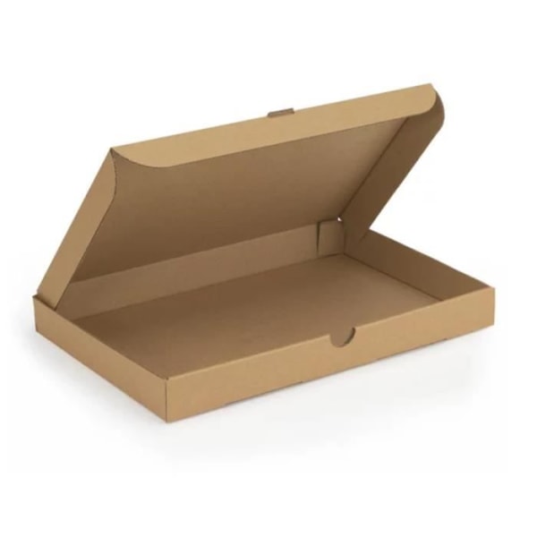 20 litteää pakkauslaatikkoa 46 x 36 x 5 cm - Yksi aallotettu kastanj