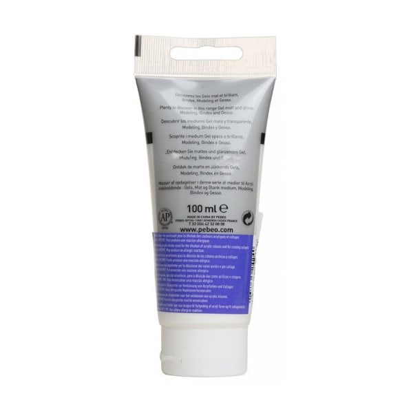 Akrylbindemedel - Pébéo - Bindex - 100 ml - Blank - Genomskinlig Genomskinlig