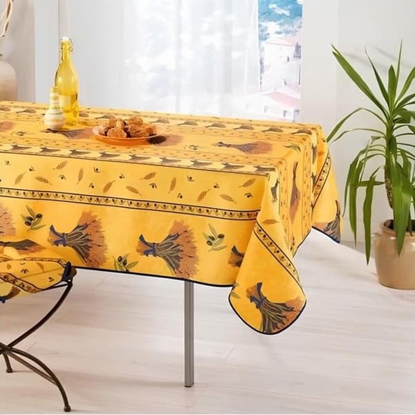 Dukar - PROMO LINGE - Vetebukett - Polyester - 240 x 150 cm - gul gul