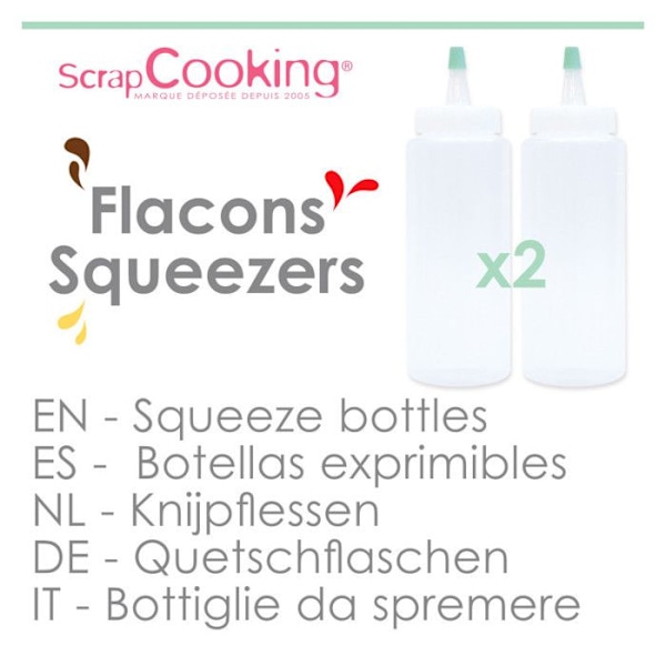 Hällflaskor - Ej specificerad - 75 ml - 2 stycken - Flexibla - Precisa för såser