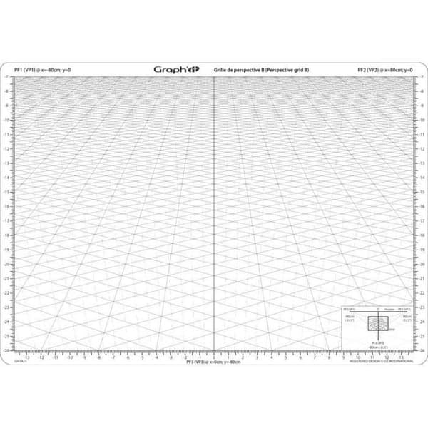 Perspektivgrill - Graph'i - Modell B - A4 - Plast - Inomhus
