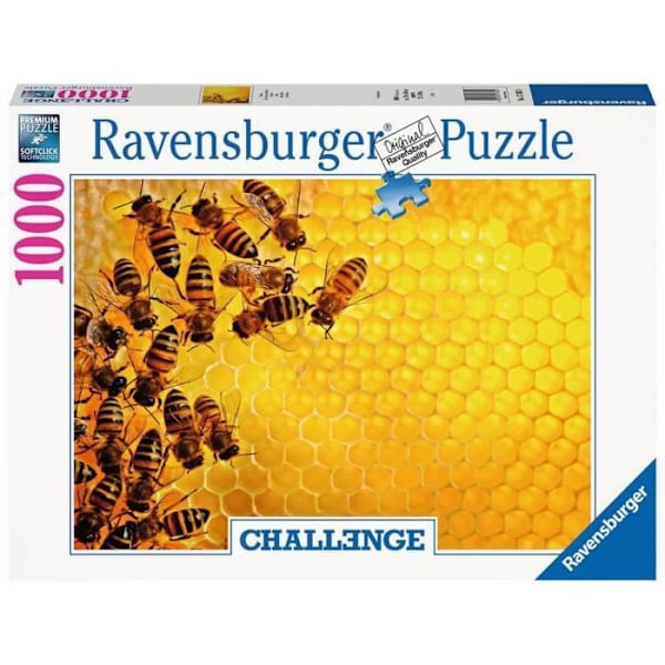 1000 palan palapeli - Mehiläisten pesä - Ravensburger - Eläimet - Aikuiset ja lapset yli 14-vuotiaat Flerfärgad