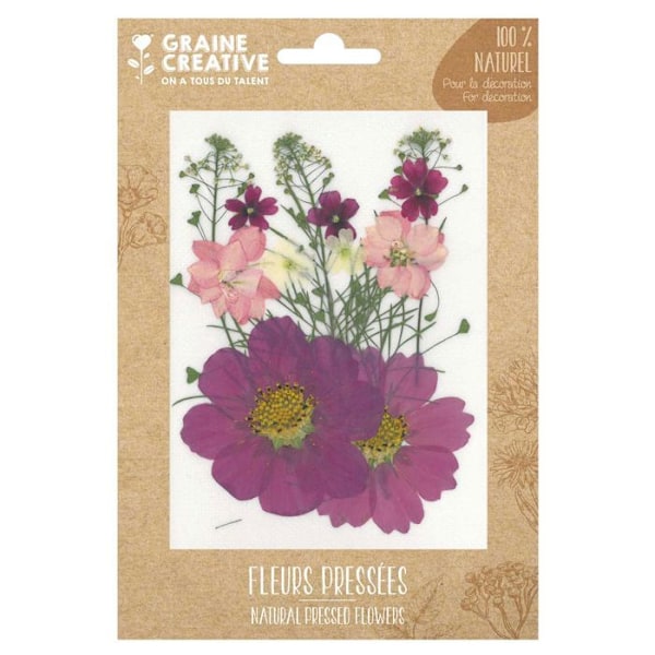 14 pressede blomster - parma eng Lila