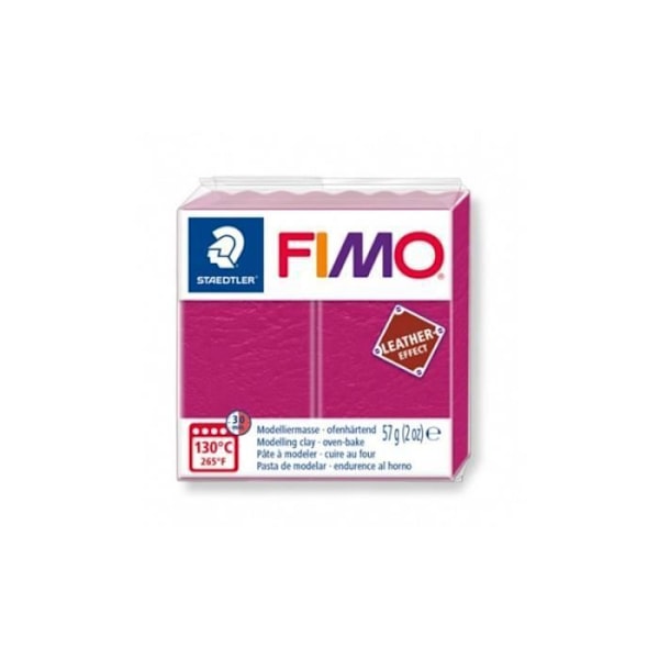 Polymeerisavi - Fimo - Nahkaefekti - Violetti - 57gr - Aikuisille ja lapsille yli 8-vuotiaille Lila