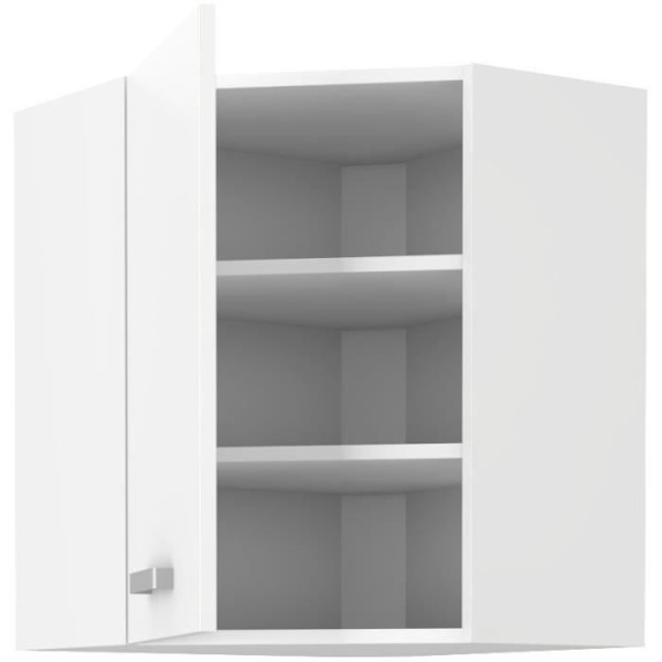 ATLAS Høj hjørneenhed - Hvid indretning - L58 x L58 cm Vit