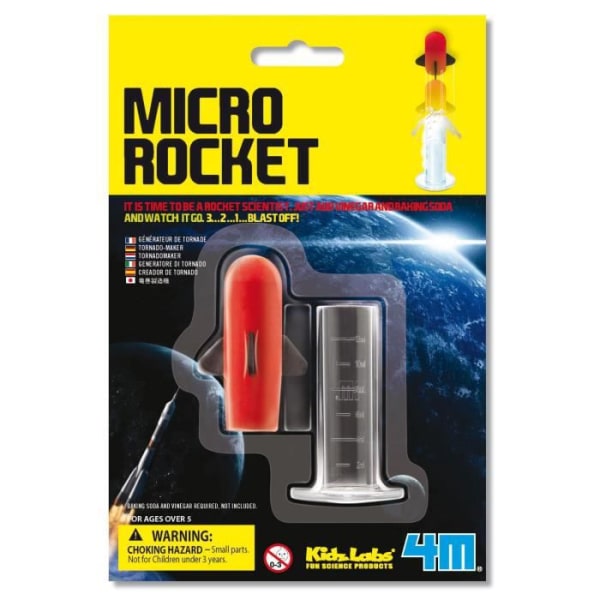 Kidslabs vetenskapliga spel - 4M - Micro Rocket - Från 5 år - Blandat