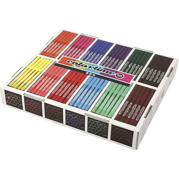 Markers - Markers - Ref 373545 - 12 färger - Outplånliga - Opak 12 olika färger