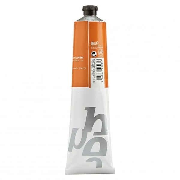 Olie maling - Pébéo - Studio XL - Klar Orange - 200 ml - Lysfasthed Ljus orange