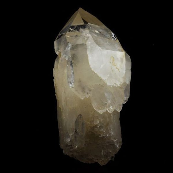 Sten og mineraler. Kvarts scepter. 334,0 øre. Les Halles mine, Vaulnaveys-le-Bas, Isère, Frankrig..