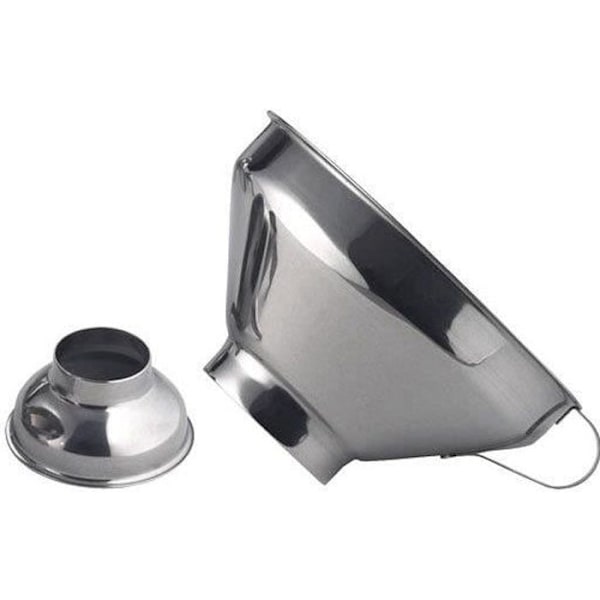 Konfittertragt - Inox - 2 spidser - 3,2 cm og 5,5 cm - 18/10 - Praktisk til glas.