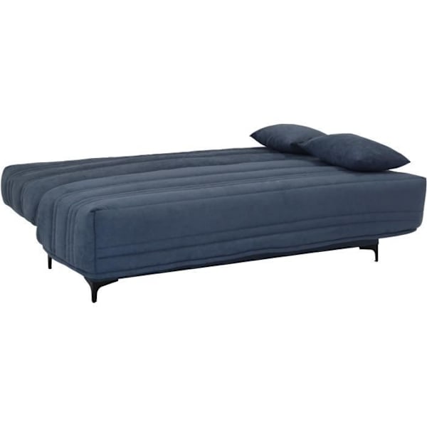 3-personers sovesofa - Blåt stof - L199 x D96 x 103 cm - KRISTEN - Moderne stil