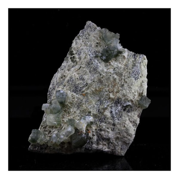 Stenar och mineraler. Prehnite. 195,0 ct. La Combe de la Selle, Bourg d'Oisans, Frankrike.