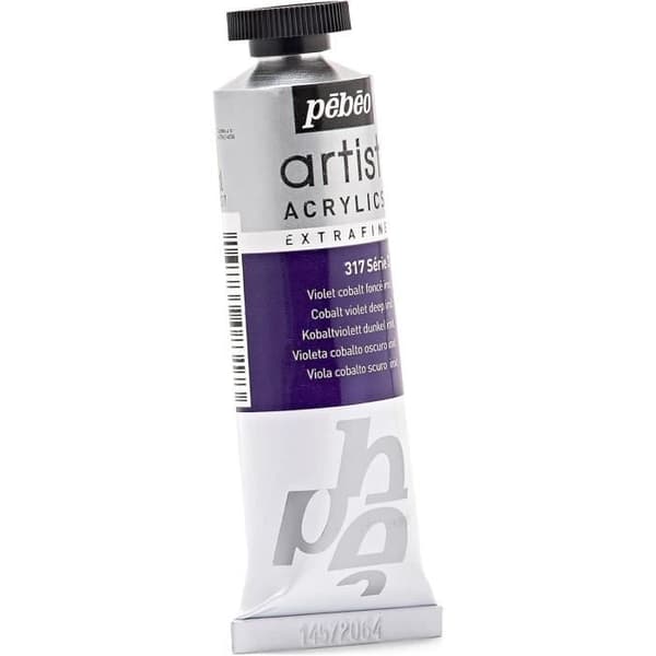 Rör 37 ml Konstnärsakrylfärger Extra fin VIOLETT COB.FC Violet, blå der trækker mod gul
