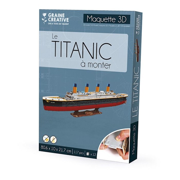 Titanic model puslespil Svart
