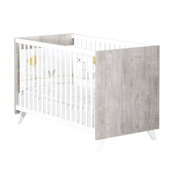 Babysäng - 120 x 60 cm - Babypris Scandi grå - Trä Grå