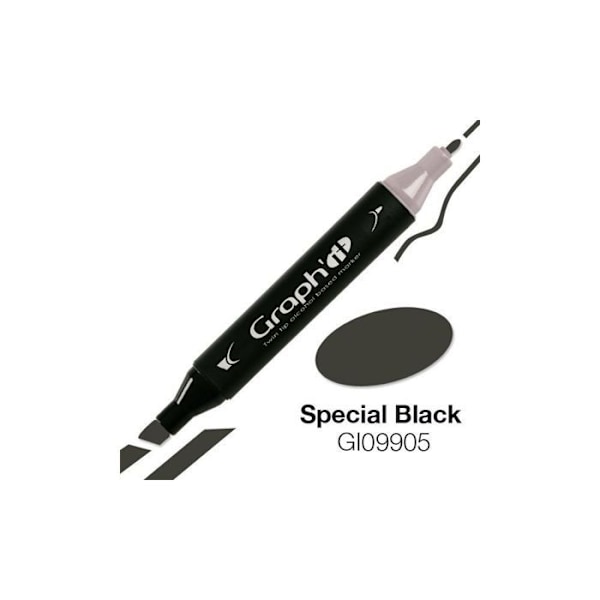 Graph'It - Alkoholmarkör Graph'it 9905 Special Black (mörkgrå) Svart