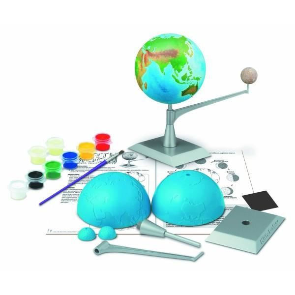 Earth-Moon Manufacturing Kit - 4M - Byggespil - Blandet - 7 år gammelt - Earth-Moon