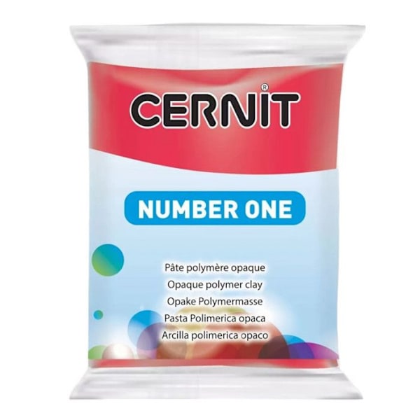 Pasta Cernit n°1 - 56 g - Punainen - Cernit Röd