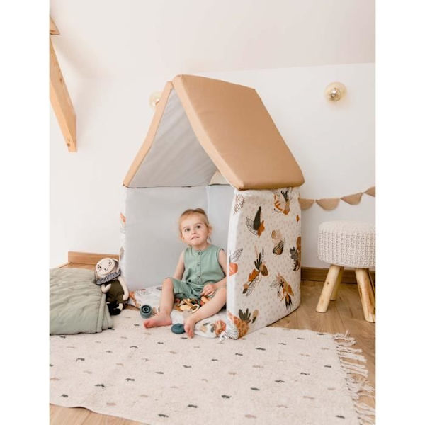 Maxi Malin TINEO AMAZONIE 5in1 leikkimatto - Monitoiminen skaalautuva matto - 120x180x5 cm Beige, vit, grön