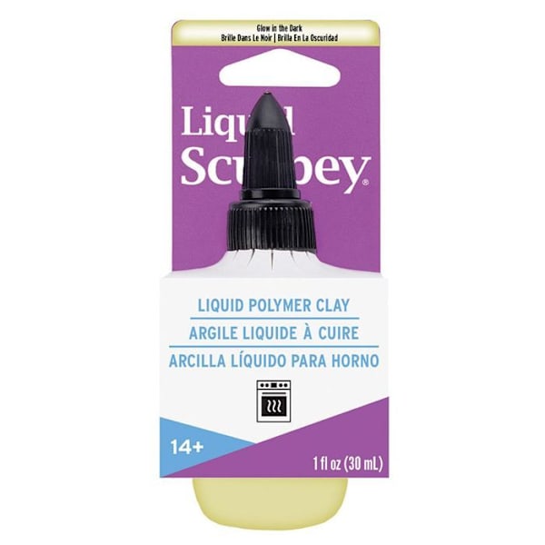 Sculpey Liquid Baking Clay - Glow 30ml Gul