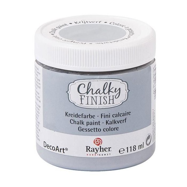 Liituva harmaa Chalky Finish -maali Grå