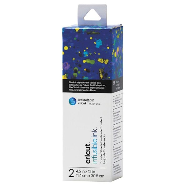 Kruspresse Overførselsark - Blue Splash - 11,4 x 30,5 Cm Flerfärgad