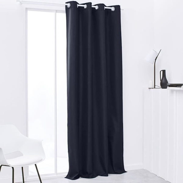 I DAG Essential Uni termisk isoleringsgardin - 140 x 240 cm - Navy Marin