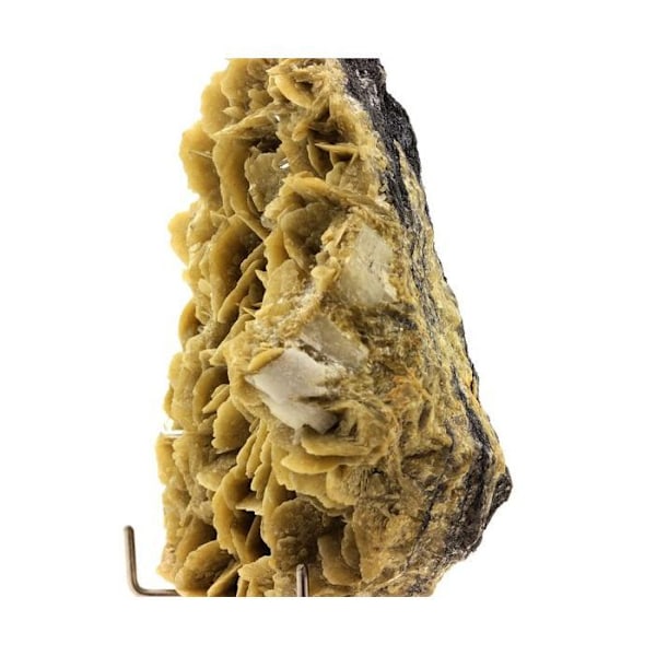 Sten og mineraler. Kvarts + siderit. 1125,0 øre. La Mure, Isère, Frankrig.