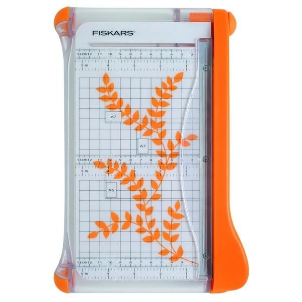 Mini-Guillotine - Fiskars - 22 cm - Skærer op til 5 ark - Ideel til scrapbooking