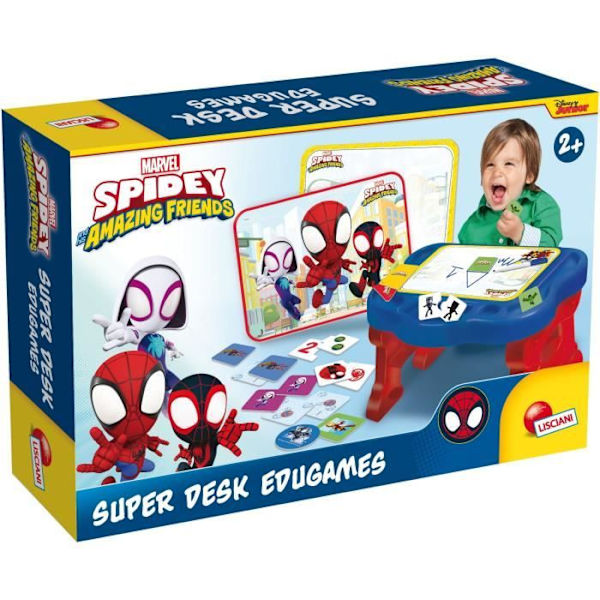 Aktivitetspult til børn - Spidey Super skrivebord - Edu-spil - LISCIANI Flerfärgad