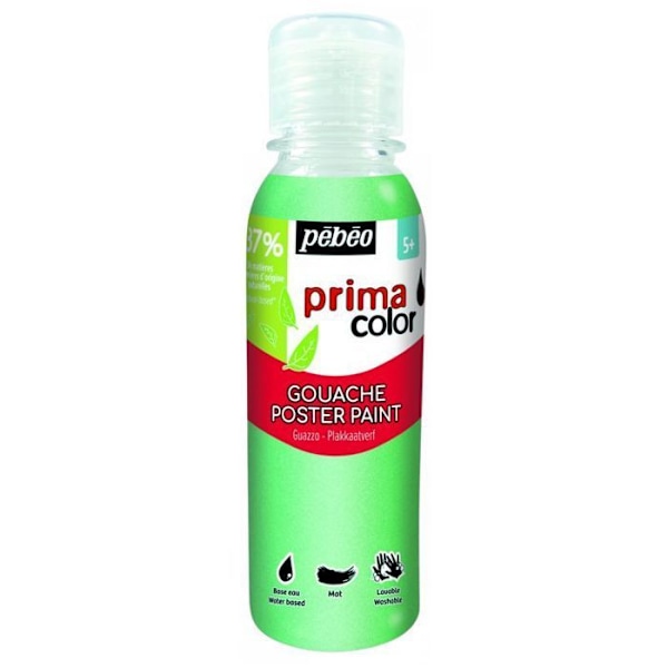 Flydende gouache - Perlefarvet turkis - 150 ml Blå