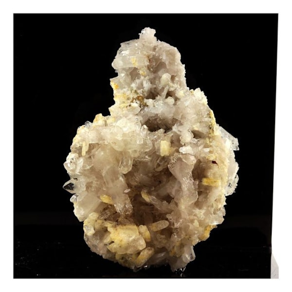 Sten og mineraler. Kvarts + Albit. 649,00 ct. Freney d'Oisans, Isère, Frankrig.