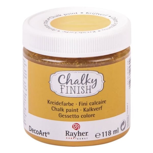 Färg - Rayher - Chalky Finish - 118 ml - Mirabelle färg - Sammetslen effekt mirabellen