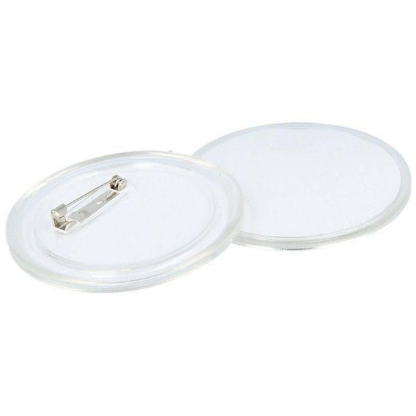 Märke brosch att anpassa 6cm 3 stycken Transparent