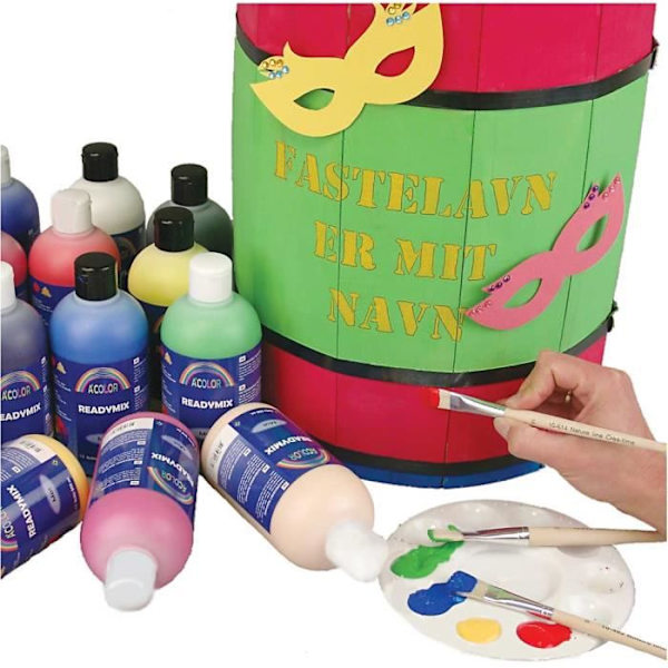 Akrylmaling - Ikke specificeret - 32100 - 15 farver - 500 ml - Mat finish Flerfärgad
