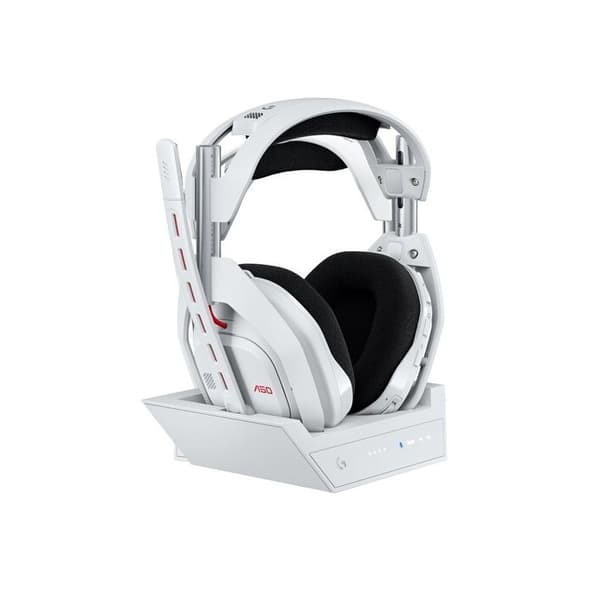 Gamingheadset - Trådlös - Logitech G - Astro A50 Lightspeed Pro-G Graphene - Xbox, PS5, Switch, PC/Mac - Vit Vit