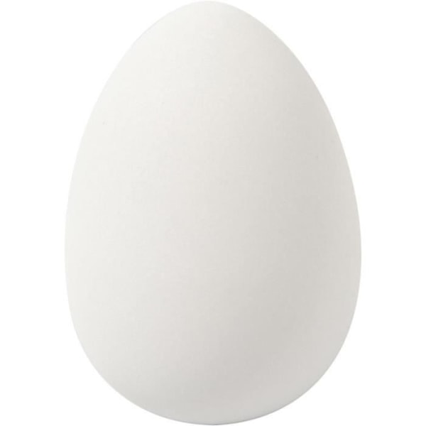 Plastikgåseæg til ophæng - Hvid - 8 x 5,5 cm - 8 stk. Vit