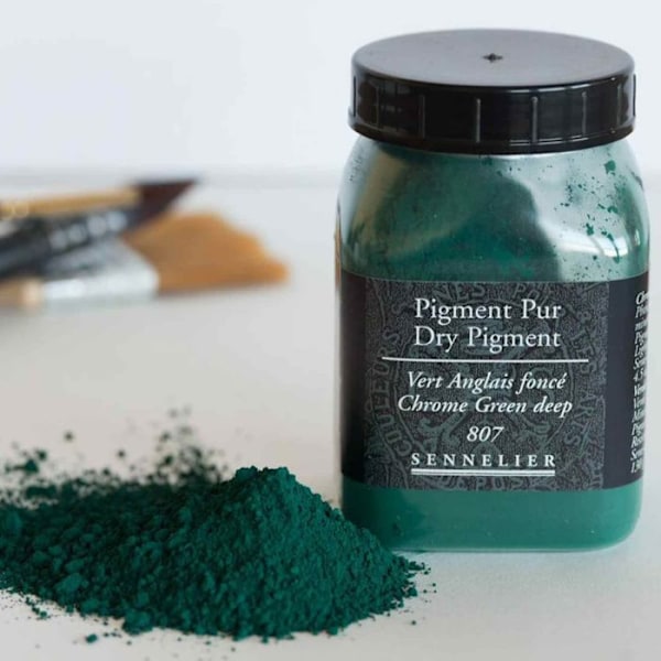 Pigment för färgskapande - 130 g burk - Mörk engelsk grön Grön
