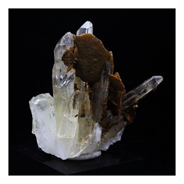 Sten og mineraler. Siderit + Kvarts. 93,0 ct. Les Rivoirands, Vizille, Isère, Frankrig..