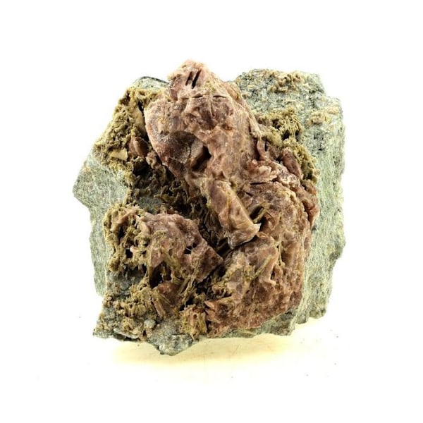 Kivet ja mineraalit. Aksiniitti + klinotsoisiitti. 3500,0 ct. Chamrousse, Belledonne, Isère, Ranska..