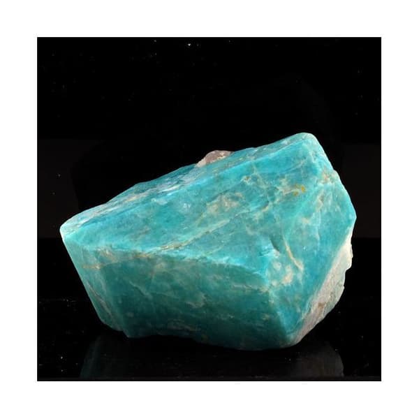 Sten og mineraler. Amazonit. 763,5 øre. Konso, Etiopien. Grön