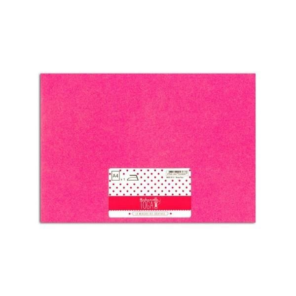 MISS TOGA Iron-on glittertyg - A4 - neon rosa