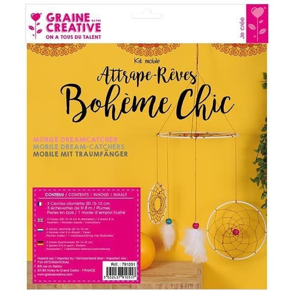 Kit til at lave en mobil - Bohemian chic drømmefanger
